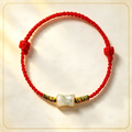 New Beginning Jade Bar Hand-Woven Cord Bracelet, Adjustable Lucky Bracelet Gift for Fresh Start & New Chapter