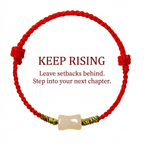 New Beginning Jade Bar Hand-Woven Cord Bracelet, Adjustable Lucky Bracelet Gift for Fresh Start & New Chapter
