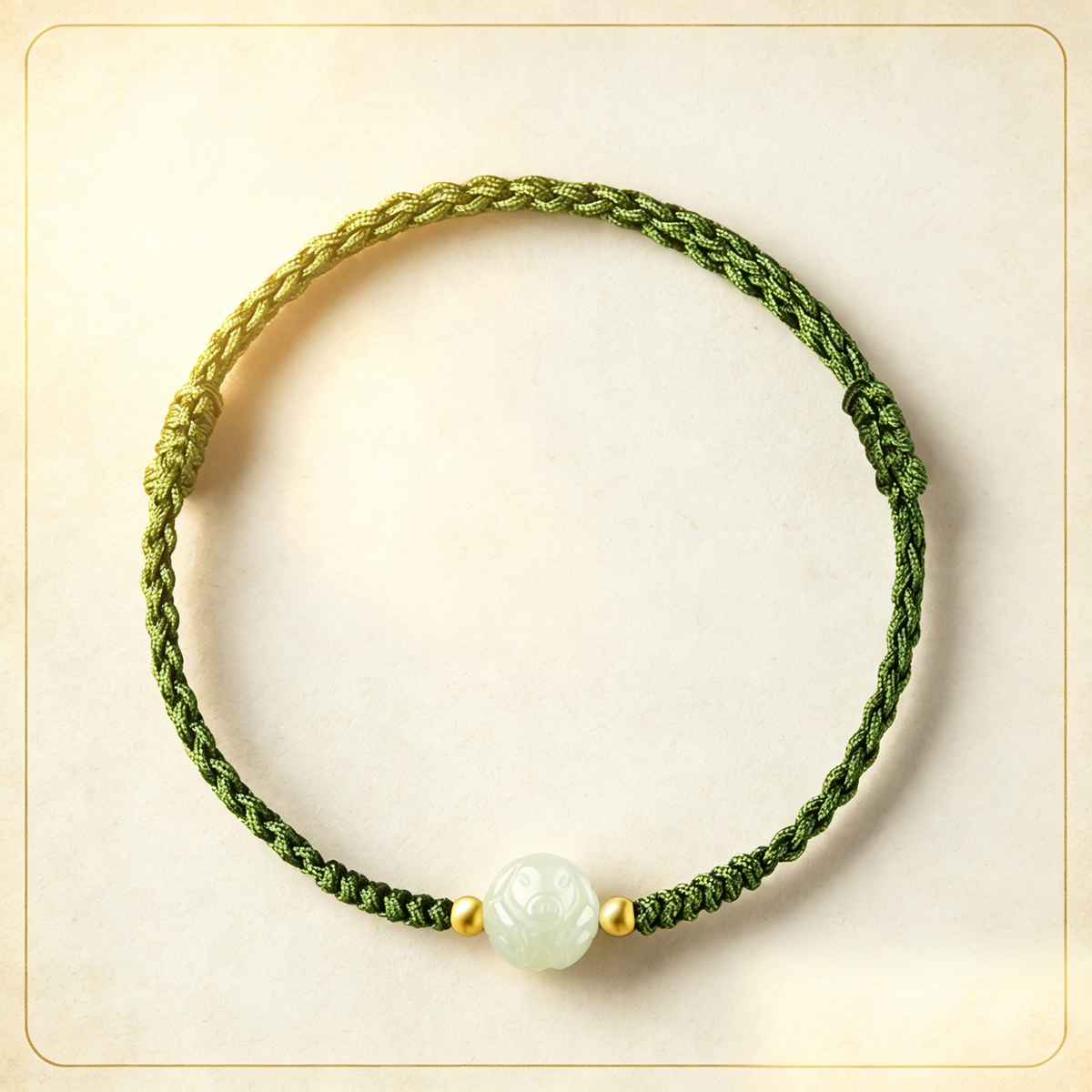 Chinese Zodiac Hetian Jade Bracelet, Traditional Protective Jade Talisman Jewelry