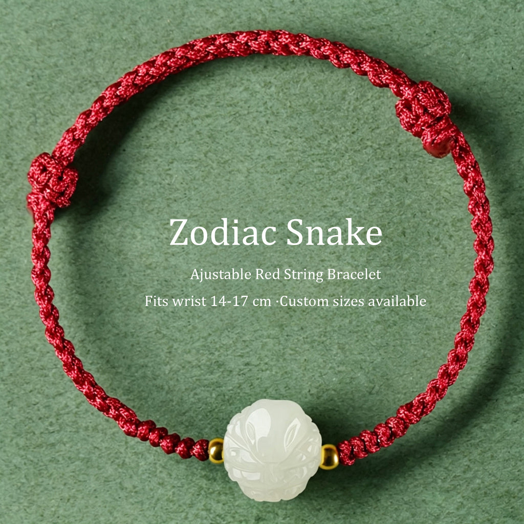 Chinese Zodiac Hetian Jade Bracelet, Traditional Protective Jade Talisman Jewelry